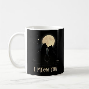 Caneca De Café Bonito "Eu te mando", jogue gatos pretos apaixonad