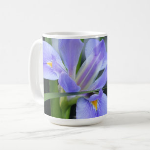 Caneca De Café Bonito floral (íris), com verso da marca 11:24