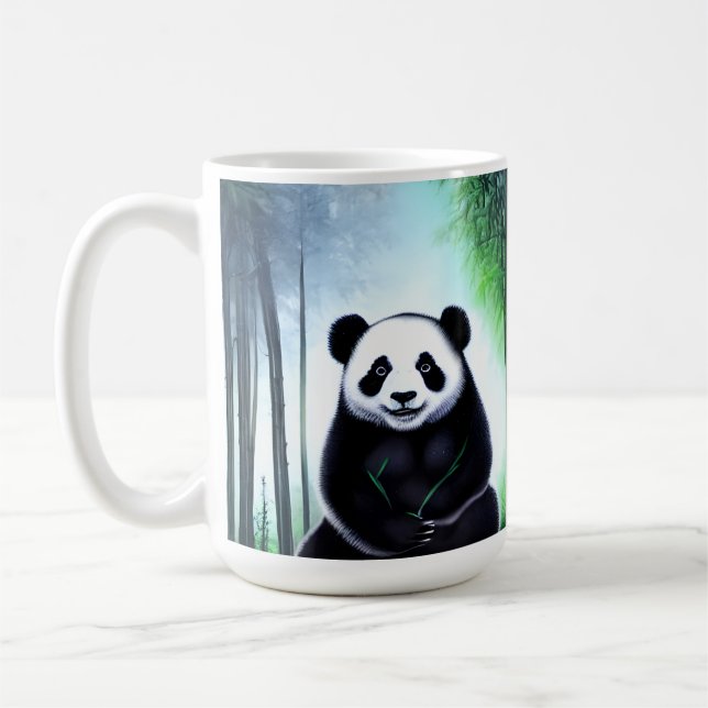 Caneca De Café Bonito, Fofinho Pequeno Urso de Panda (Esquerda)