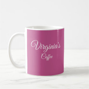 Caneca De Café Bonito Fuchsia Personalizada Coffee Mug