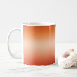 Caneca De Café Bonito Gradiente de Laranja e Apricot no Verão Que
