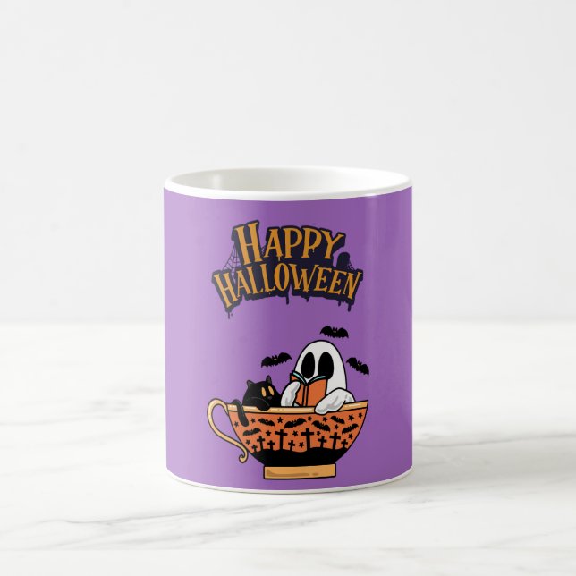 Caneca De Café Bonito Halloween (Centro)