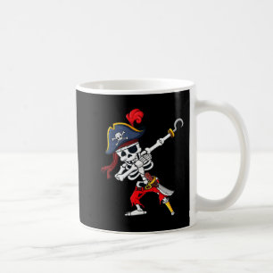 Caneca De Café Bonito Halloween Dabbing Skeleton Pirate