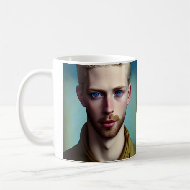 Caneca De Café Bonito Homem Fantasy Mug (Esquerda)