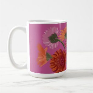 Caneca De Café Bonito ilustração moderna de Art GerberaFlower