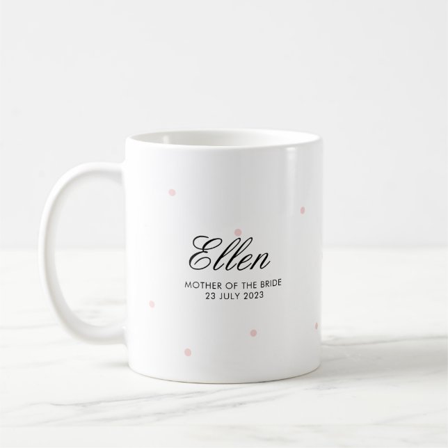 Caneca De Café Bonito Mãe Elegante da Pata Rosa Esmagada (Esquerda)