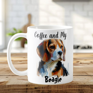 Caneca De Café Bonito Meu Beagle Personalize