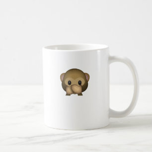 Caneca De Café Bonito não fale nenhum macaco mau Emoji