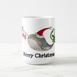 Caneca De Café Bonito Narwhal de Natal