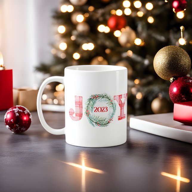 Caneca De Café Bonito Natal JOY Mug (Criador carregado)