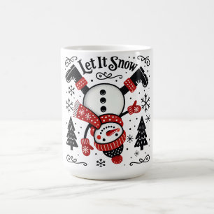 Caneca De Café Bonito Neve De Natal Que Neve