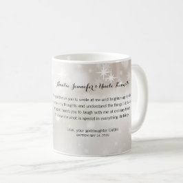 Caneca De Café Bonito Padrinho, Obrigado, Foto De Presente