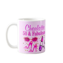 BONITO PINK PERSONALIZADO 50º ANIVERSÁRIO MUG