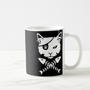 Caneca De Café Bonito Pirata Gato Engraçado