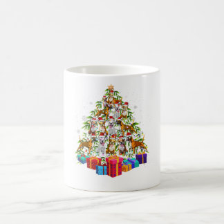Caneca De Café Bonito presente da família de cães boxas da árvore