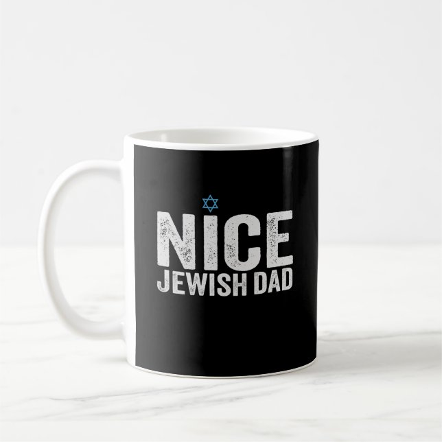 Caneca De Café Bonito presente da família judaica Hanukkah, Pai j (Esquerda)