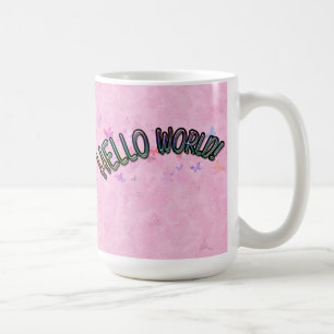Caneca De Café Bonito Rainbow Hello World