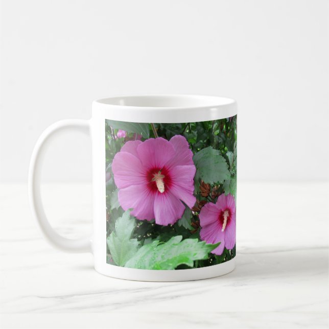 Caneca De Café Bonito rosa rosa rosa da foto de Sharon (Esquerda)