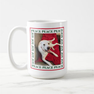 Caneca De Café Bonito Smiling White Dog Joy 1 Foto Natal