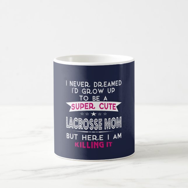 CANECA DE CAFÉ BONITO SUPER UMA MAMÃ DO LACROSSE (Centro)