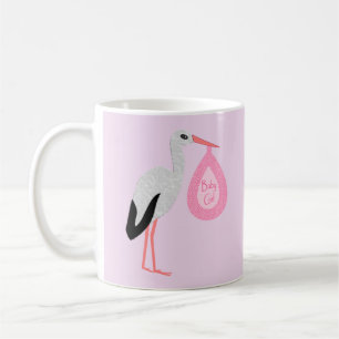 Caneca De Café Bonito Tempestade de Bebê Rosa