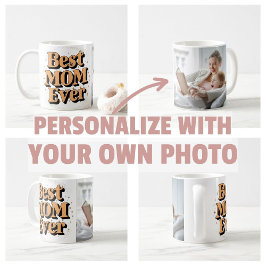 Caneca De Café Bonito Tipografia Única Melhor Mãe De Sempre