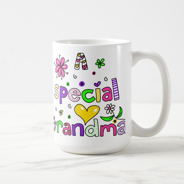 Caneca De Café Bonito uma expressão especial do texto da avó da (Direita)