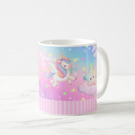Caneca De Café Bonito Unicórnio Rosa