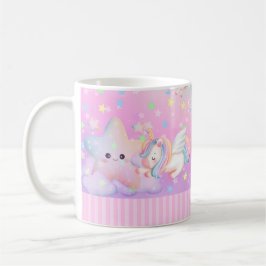 Caneca De Café Bonito Unicórnio Rosa