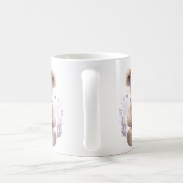 Caneca De Café Bonito Urso Suave Cardíaco (Alça)