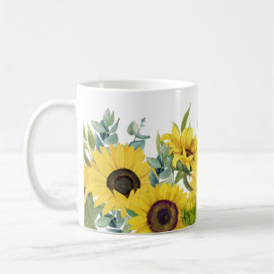 Caneca De Café Bonito Watercolor Floral