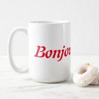 Bonjour Café/chá Mug