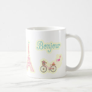 Caneca De Café Bonjour de Paris France