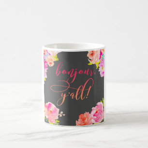 Caneca De Café Bonjour, você!