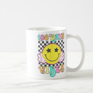 Caneca De Café Bons 100 Dias Vibes Sorriem Com 100 Dias De Escola
