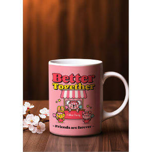 Caneca De Café Bons amigos de animais Cotton Candy Mug"