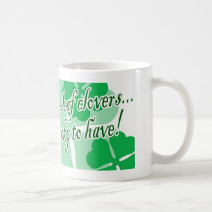 Caneca De Café Bons amigos e vestidos de quatro folhas