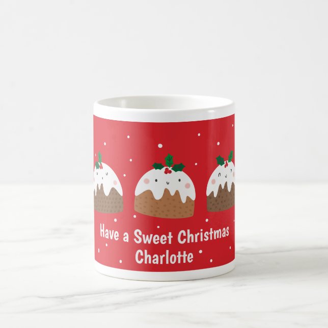 Caneca De Café Bons casamentos de Natal em vermelho (Centro)