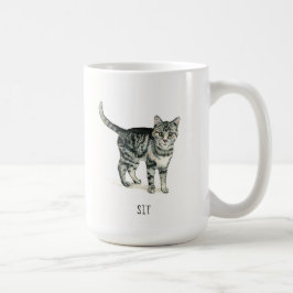Caneca De Café Bons Gatos: Senta-Te Mug
