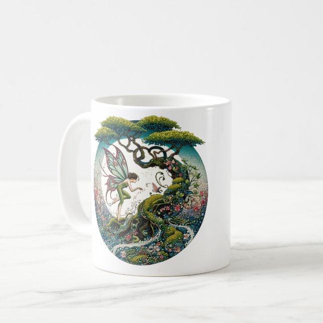 Caneca De Café Bonsai Tree Fairy (Frente Esquerda)