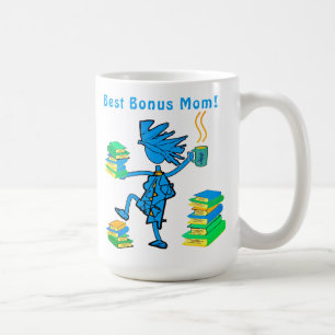 Caneca De Café Bônus mãe! Love Livros Coffee Mug