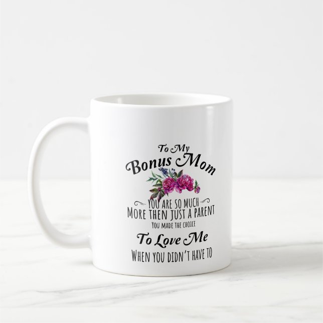 Caneca De Café Bonus Mãe Mug for Step Mãe (Esquerda)