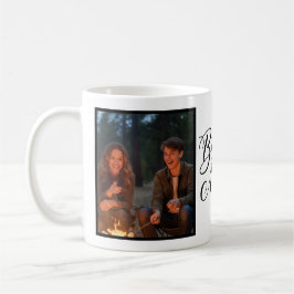 Caneca De Café Bonus Mom Elegant Cursive Two Photo