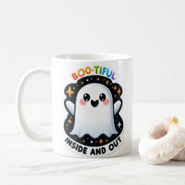 Caneca De Café Boo-Belo Dentro e Fora do Halloween Pun Mug