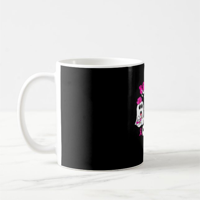 Caneca De Café Boo Boo Crew Nurse Halloween Costume Ghost Breast  (Esquerda)