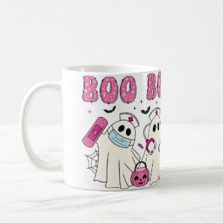 Caneca De Café "Boo Boo Halloween Doutora Fantasma e Enfermeira C