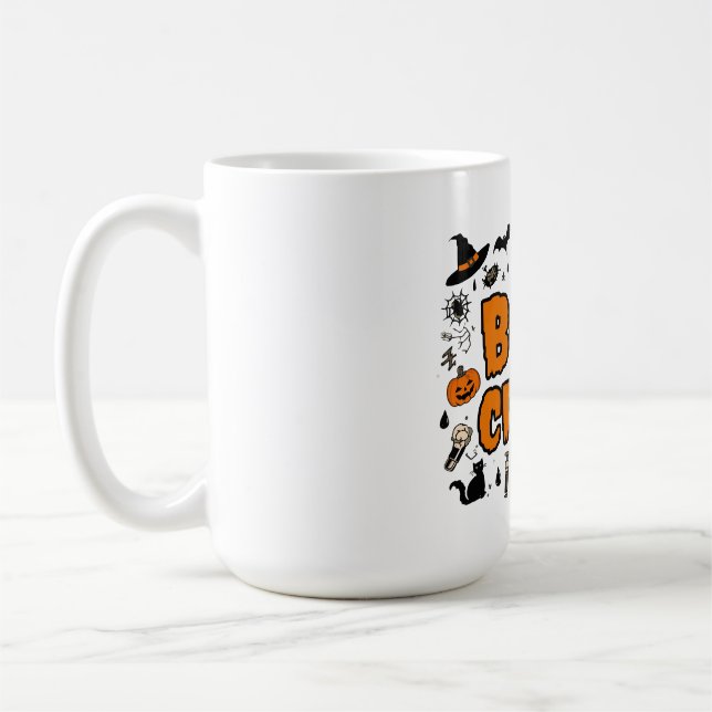 Caneca De Café Boo Crew Clássico Mug - Víblias de Halloween Cute (Esquerda)