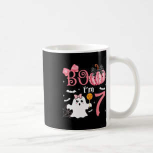 Caneca De Café Boo, eu sou sete fantasmas do 7º aniversário do 7