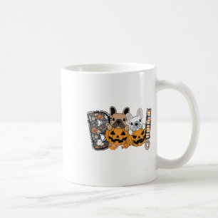 Caneca De Café Boo French Bulldog Pumpkin Candy Dog Puppy Hallowe