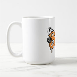 Caneca De Café Boo Halloween cute ghost Personalized name